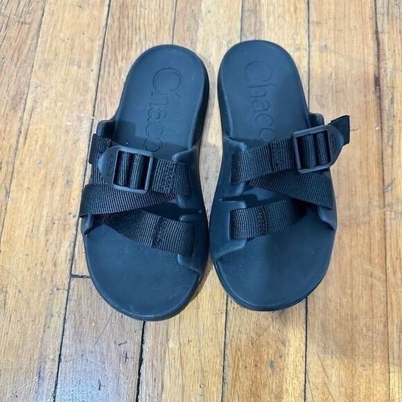 Chaco Other - Chaco Chillos Kids Size 3 Black Slip On Outdoors Sport Slides  E41